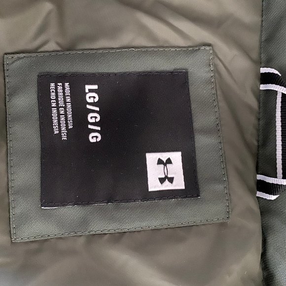 Under Armour Storm Men Down Jacket Hood Green Zip Size L 1342702 310 - Picture 7 of 7